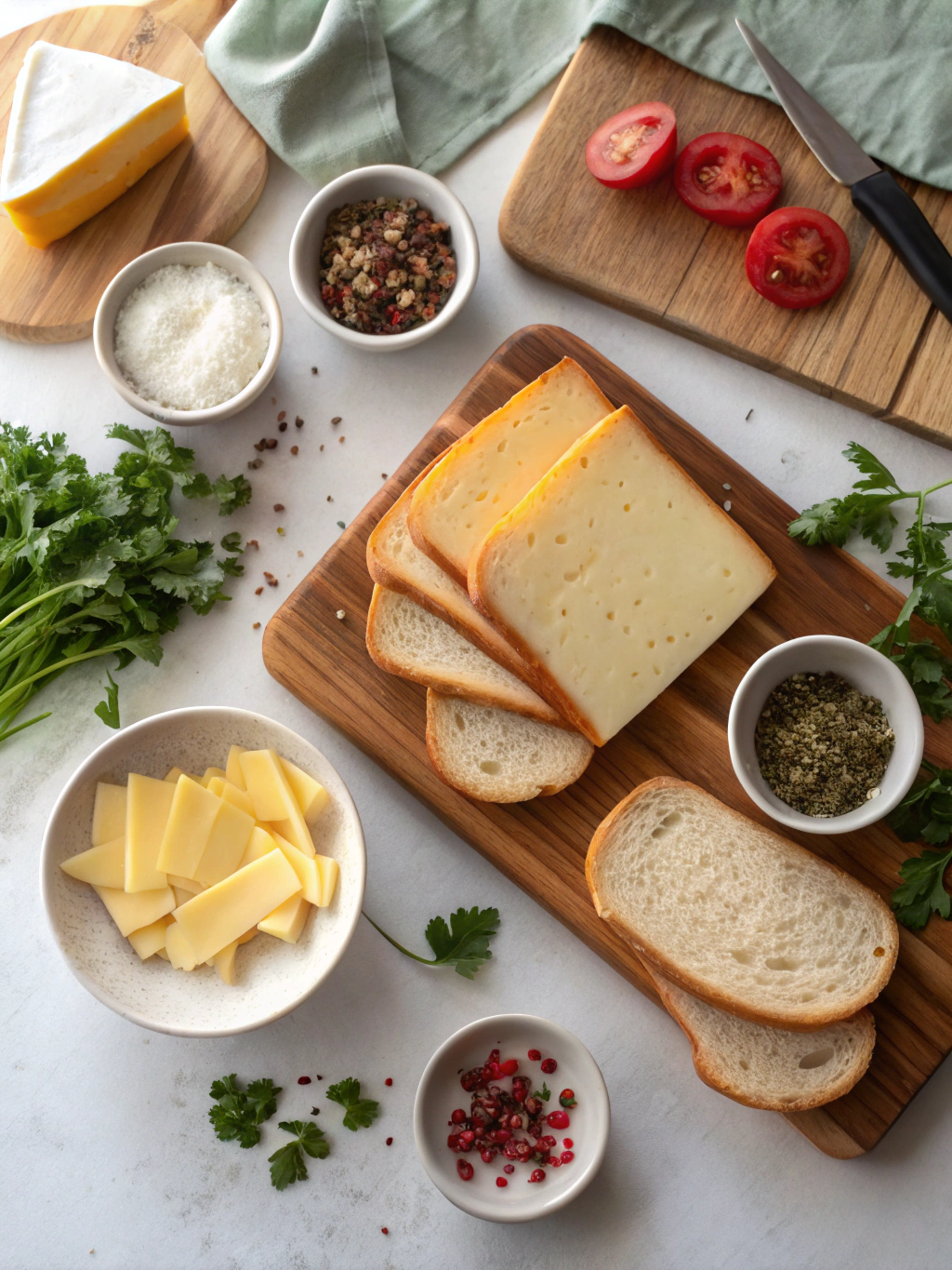 Easy Breakfast Grilled Cheese Recipe ingredients