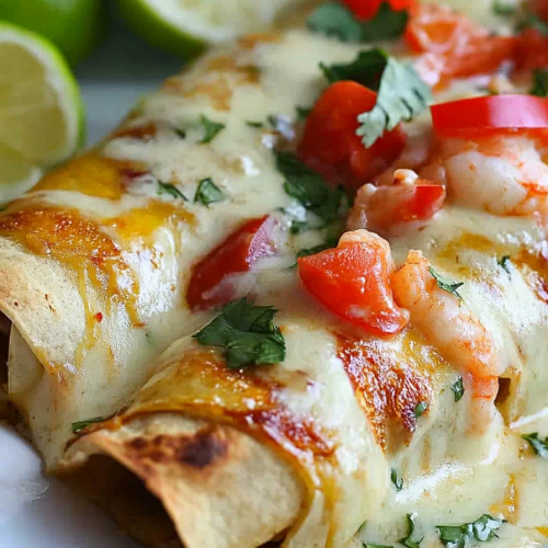 Easy Creamy Shrimp Enchiladas Recipe