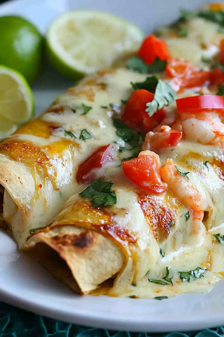 Easy Creamy Shrimp Enchiladas Recipe
