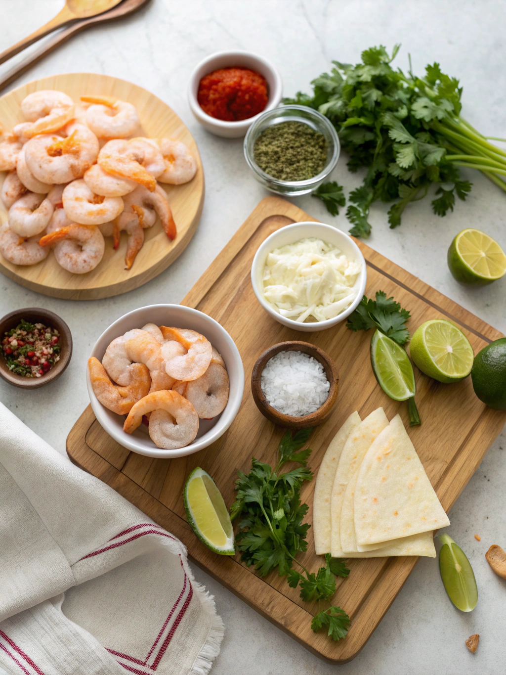 Easy Creamy Shrimp Enchiladas Recipe ingredients