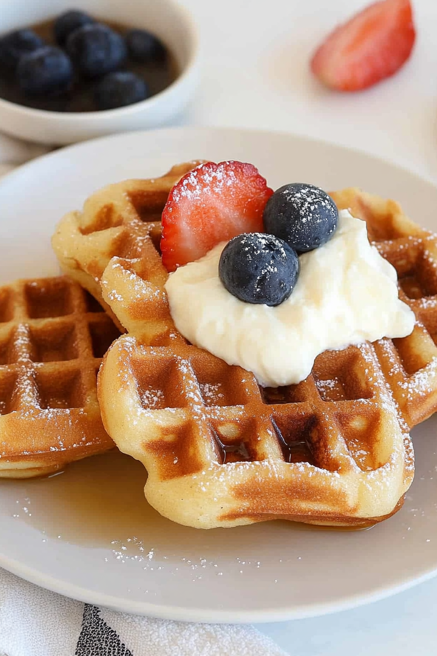 Easy Croffle Recipe: How to Make Delicious Croissant Waffles at Home Final Dish Presentation