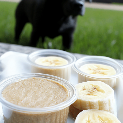 Easy Frozen Peanut Butter Banana Dog Treats with Just 2 Ingredients