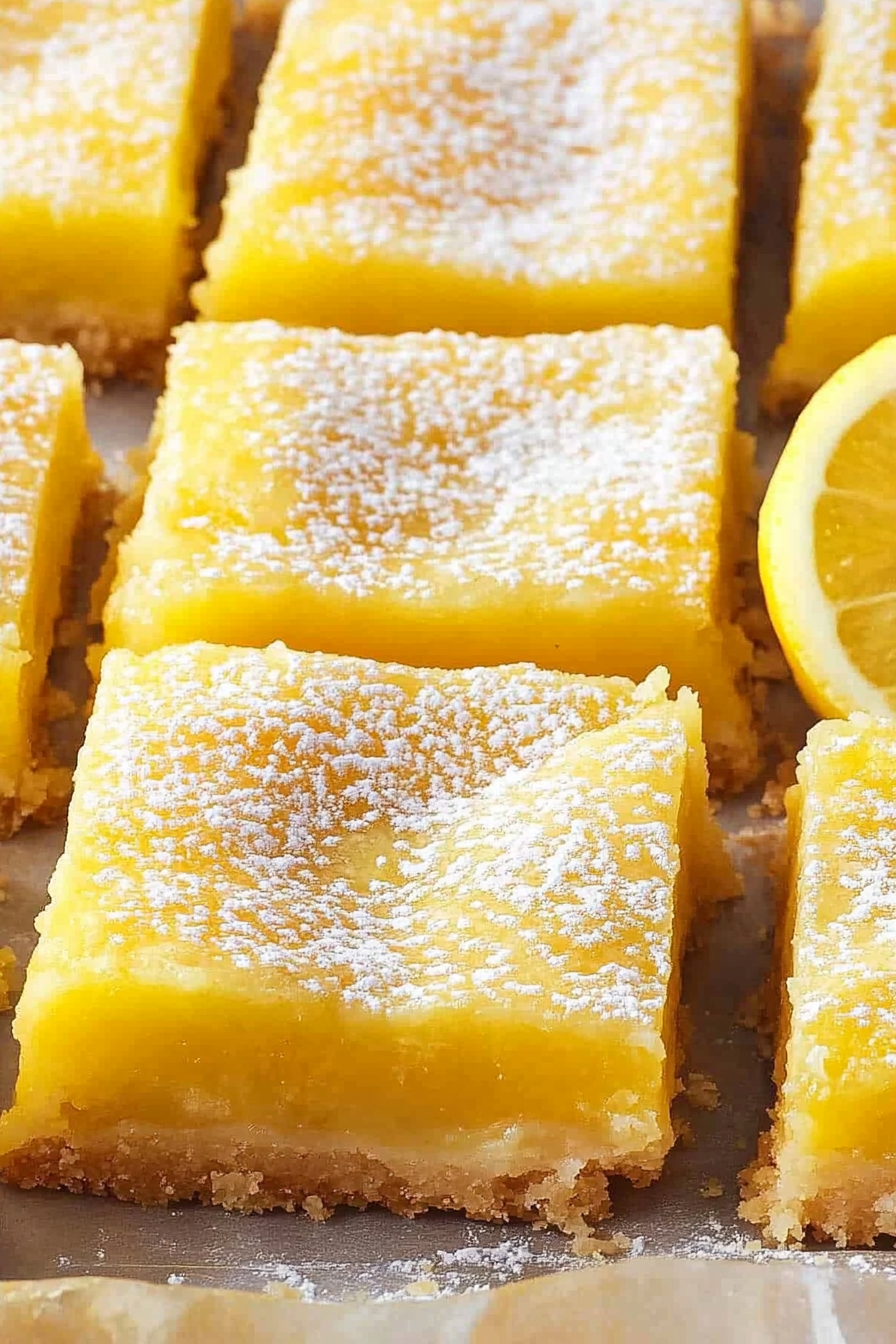 Easy Homemade Lemon Bars Recipe Final Dish Presentation