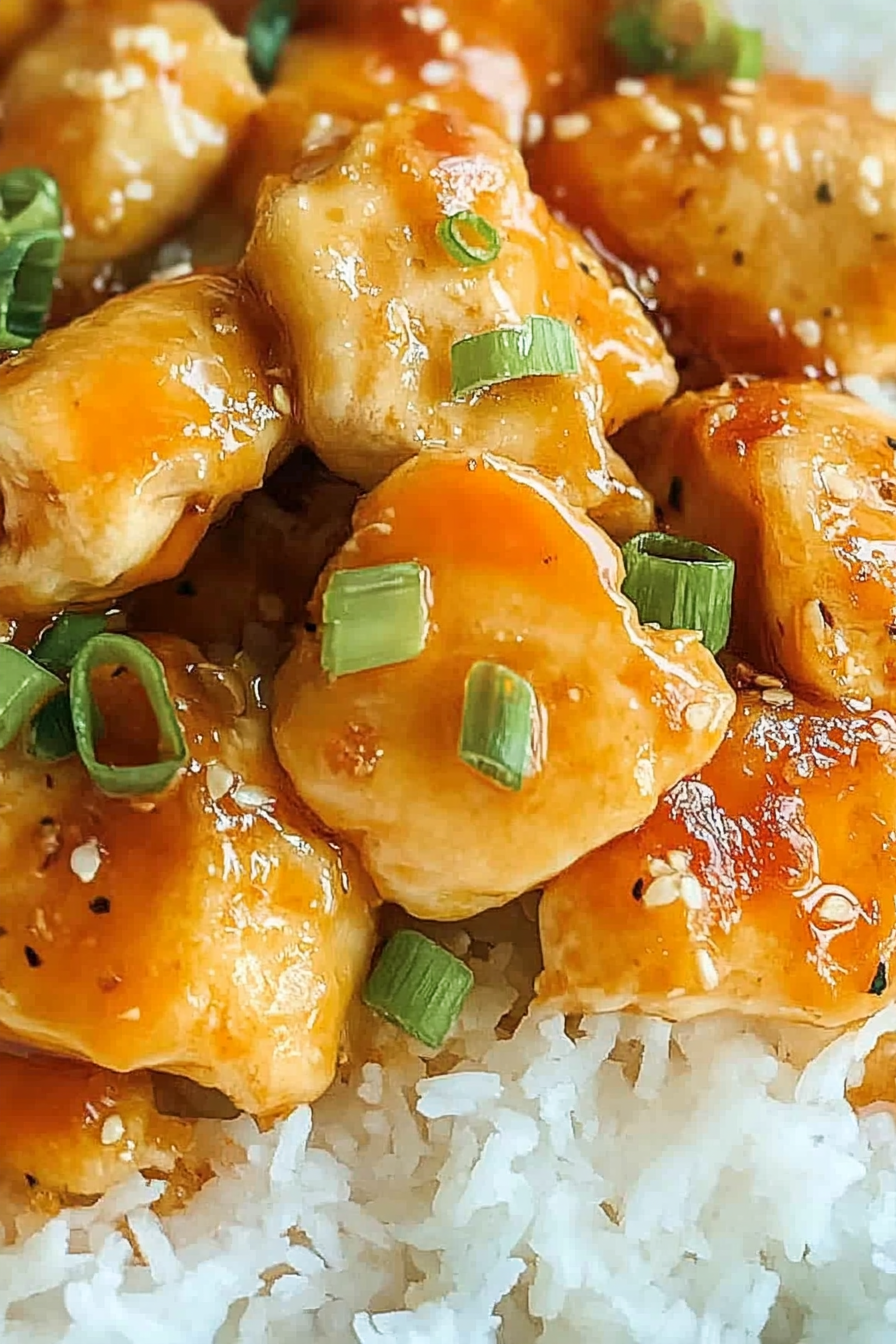 Easy Orange Chicken Recipe Final Dish Presentation