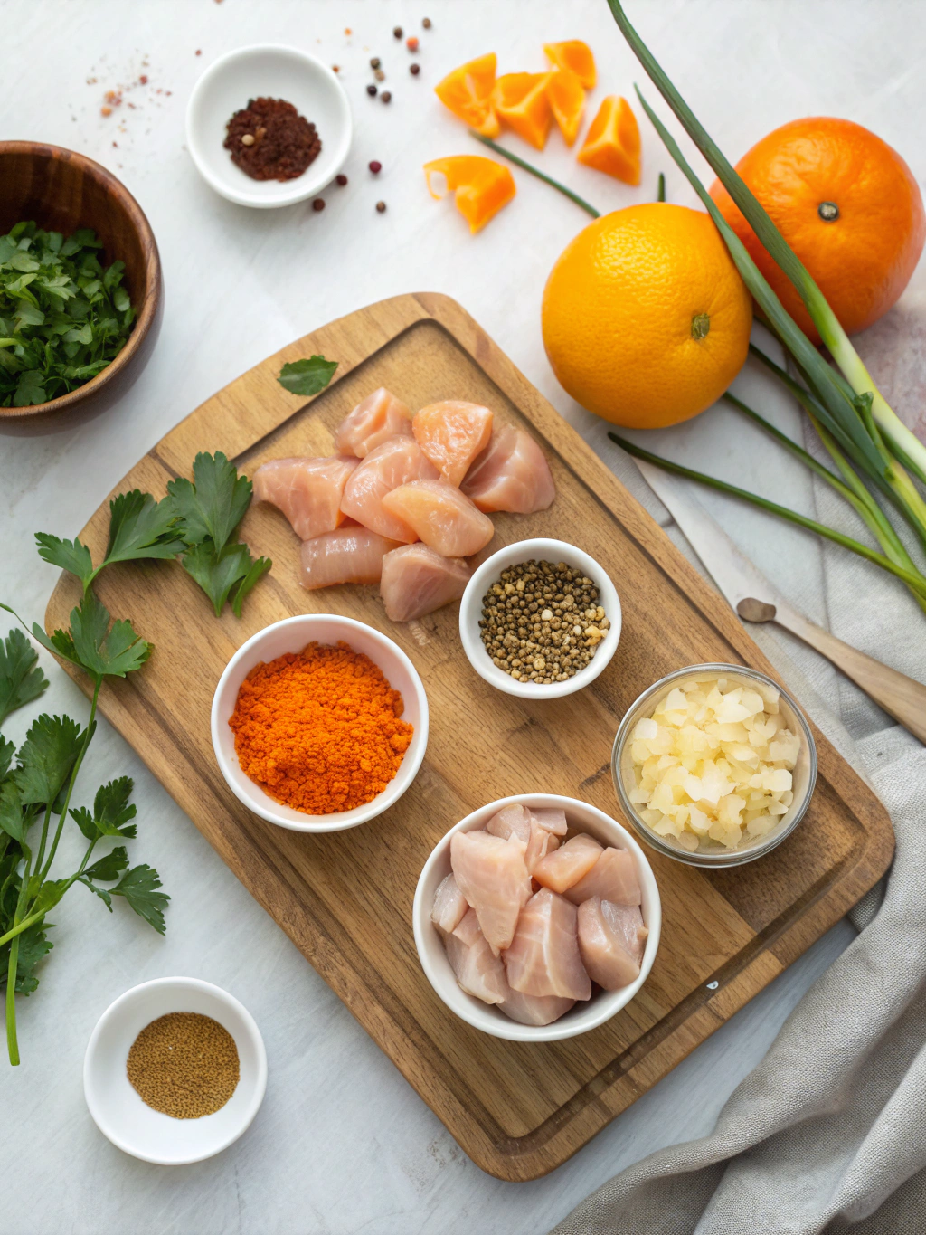 Easy Orange Chicken Recipe Ingredients