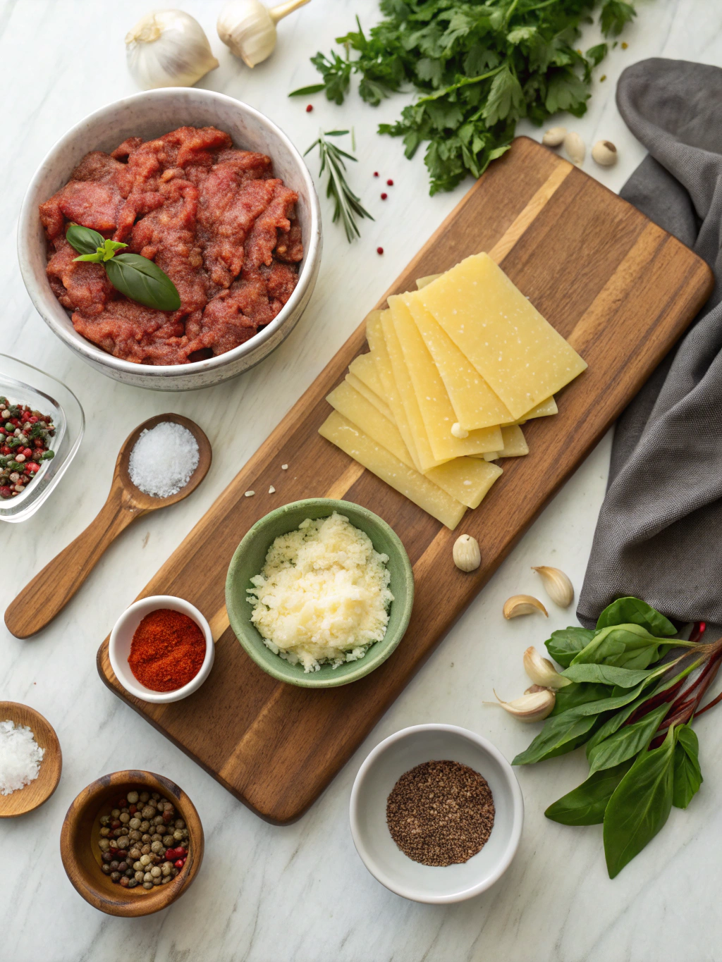 Easy Skillet Lasagna Recipe ingredients