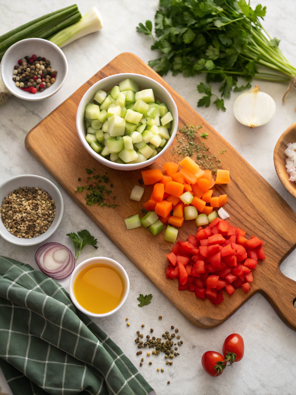 Easy Vegetable Soup Recipe ingredients