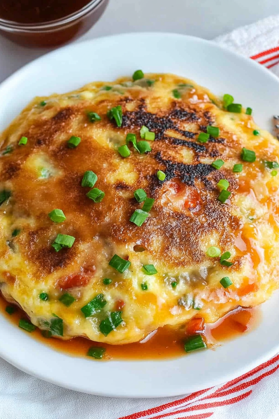 Egg Foo Young Recipe  Final Dish Presentation