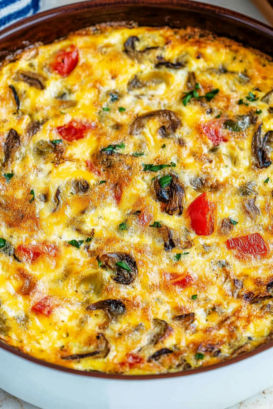 Egg Frittata Recipe  Final Dish Presentation