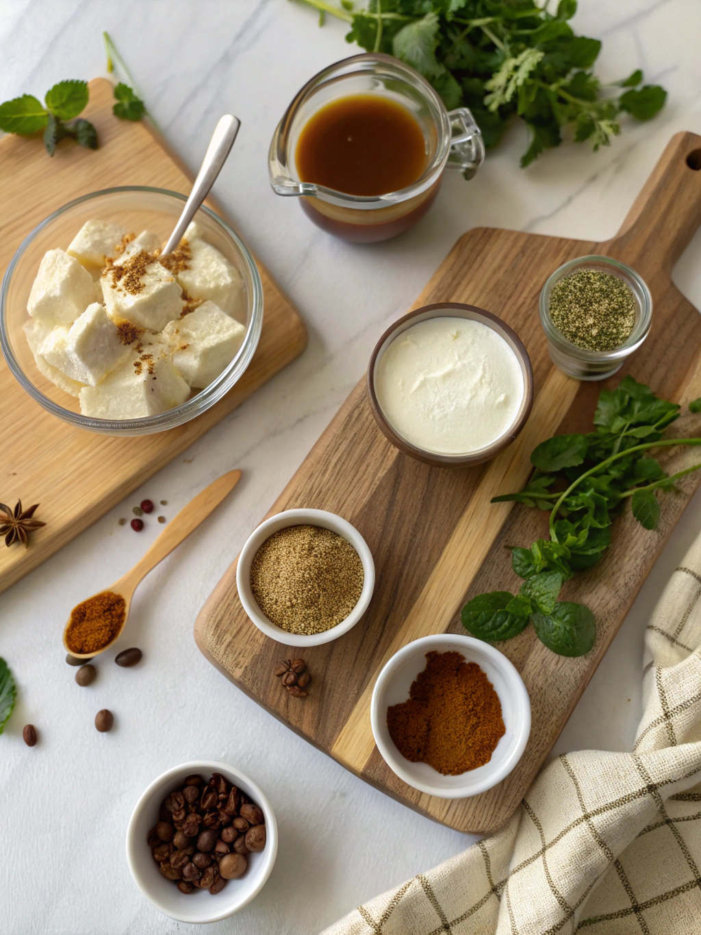 Five Minute Creamy Caramel Frappuccino Recipe ingredients