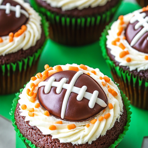 Football Cupcakes Recipe Perfect for Game Day
