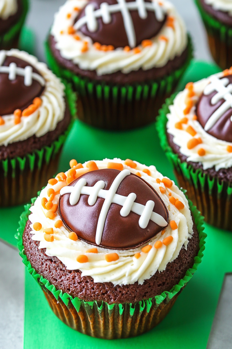 Football Cupcakes Recipe Perfect for Game Day