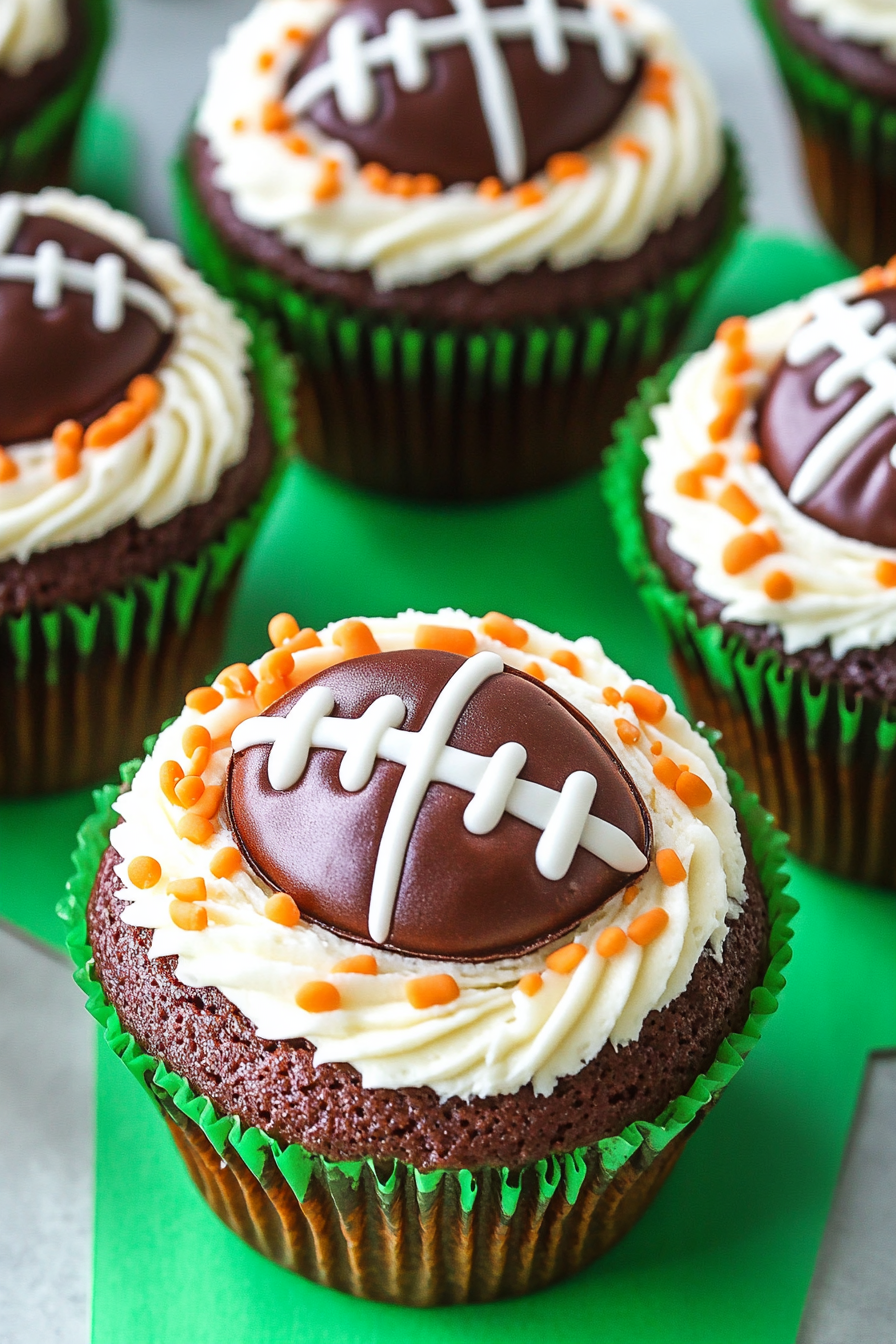 Football Cupcakes Recipe Perfect for Game Day