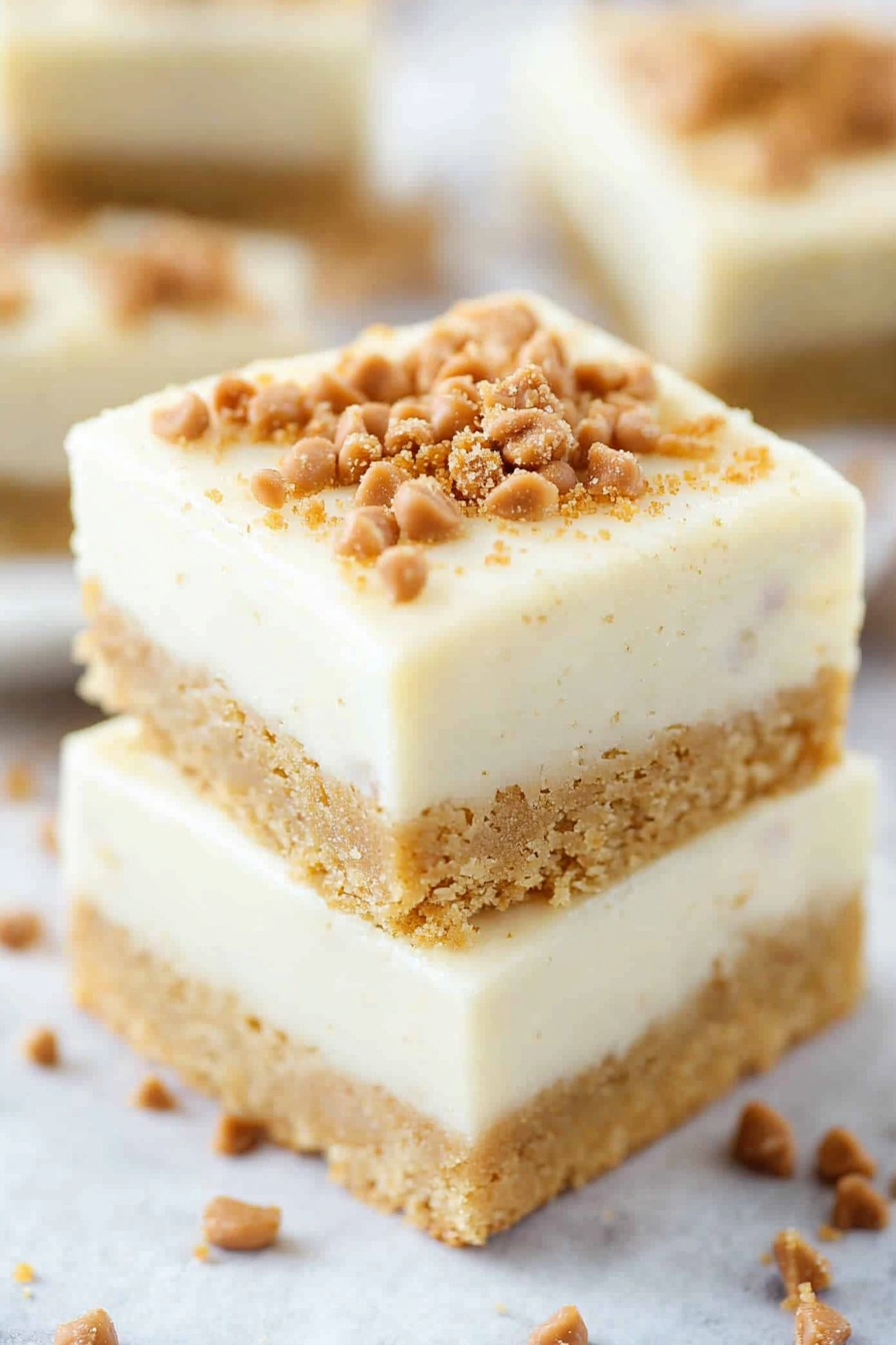 Frosted Maple Cookie Bars with Toffee Bits Recipe