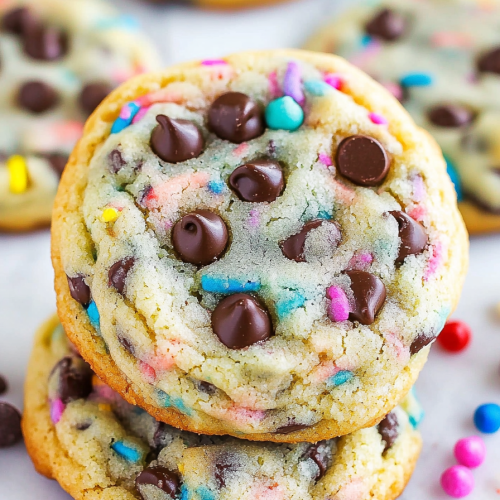 Funfetti Cake Batter Chocolate Chip Cookie Recipe