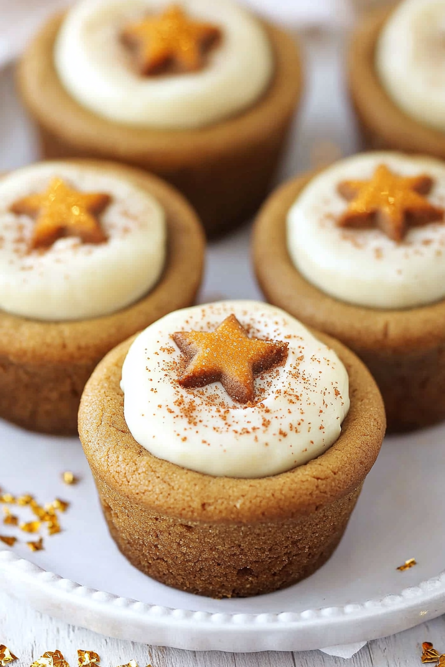 Gingerbread Cheesecake Cookie Cups Recipe