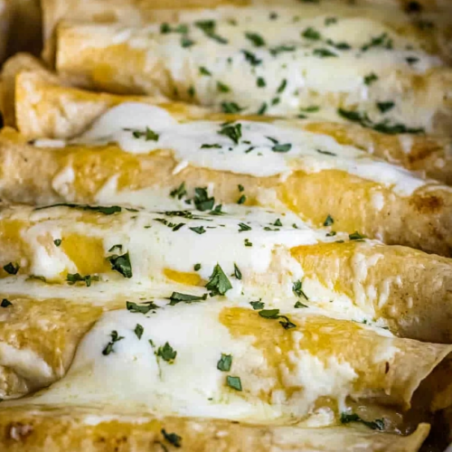 Green Chile Chicken Enchiladas Recipe