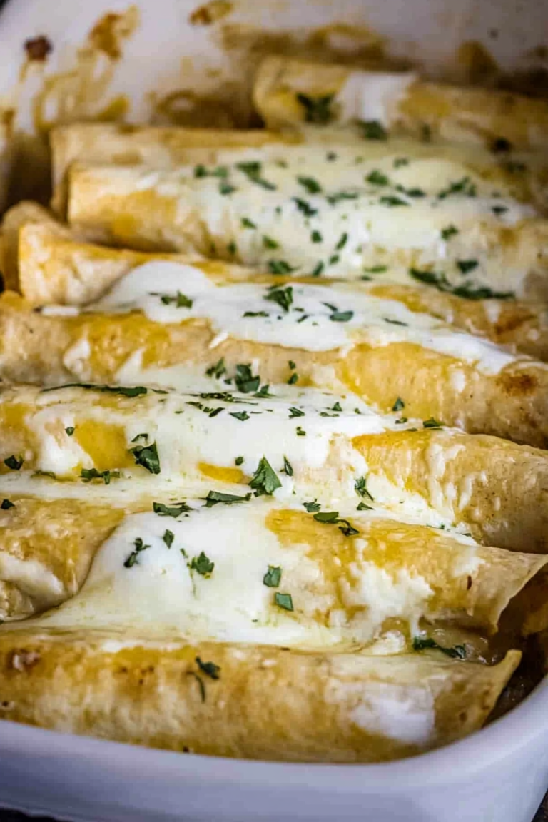 Green Chile Chicken Enchiladas Recipe