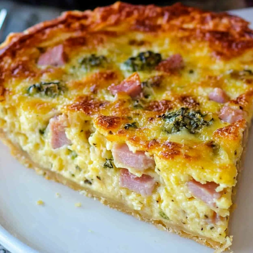 Ham and Cheese Quiche Recipe
