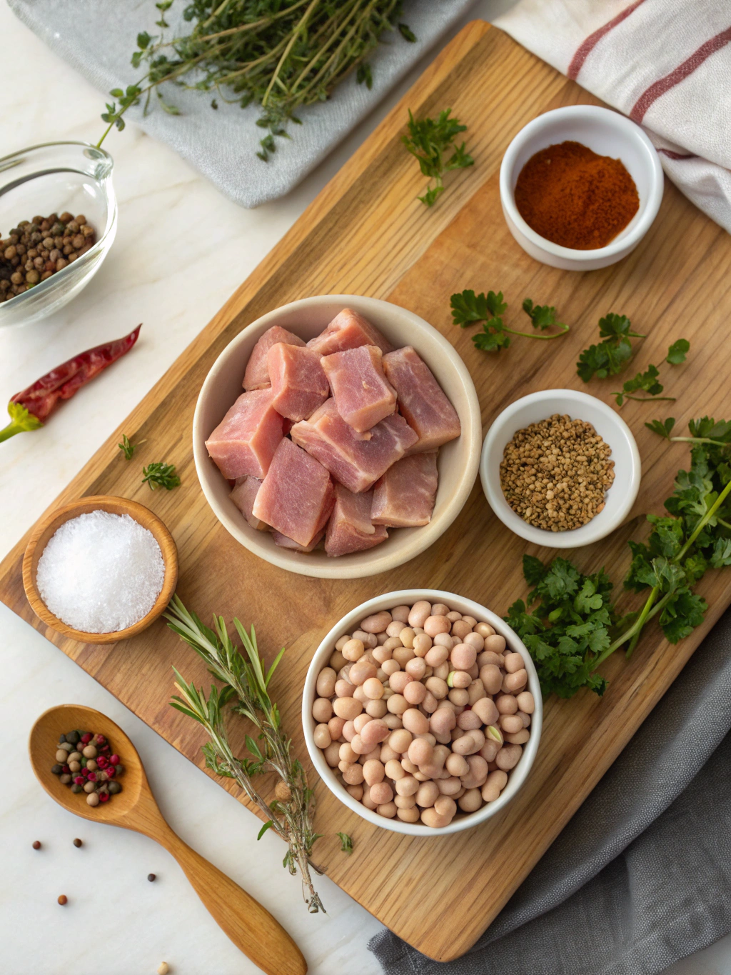 Hearty Ham and Beans Recipe ingredients