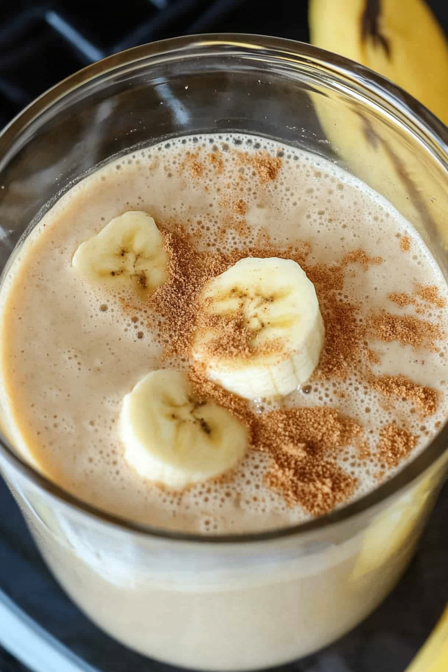 Homemade Banana Milk Recipe Final Dish Presentation
