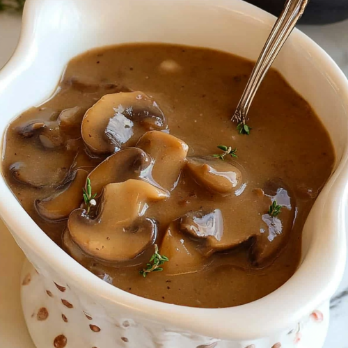 Homemade Mushroom Gravy Recipe