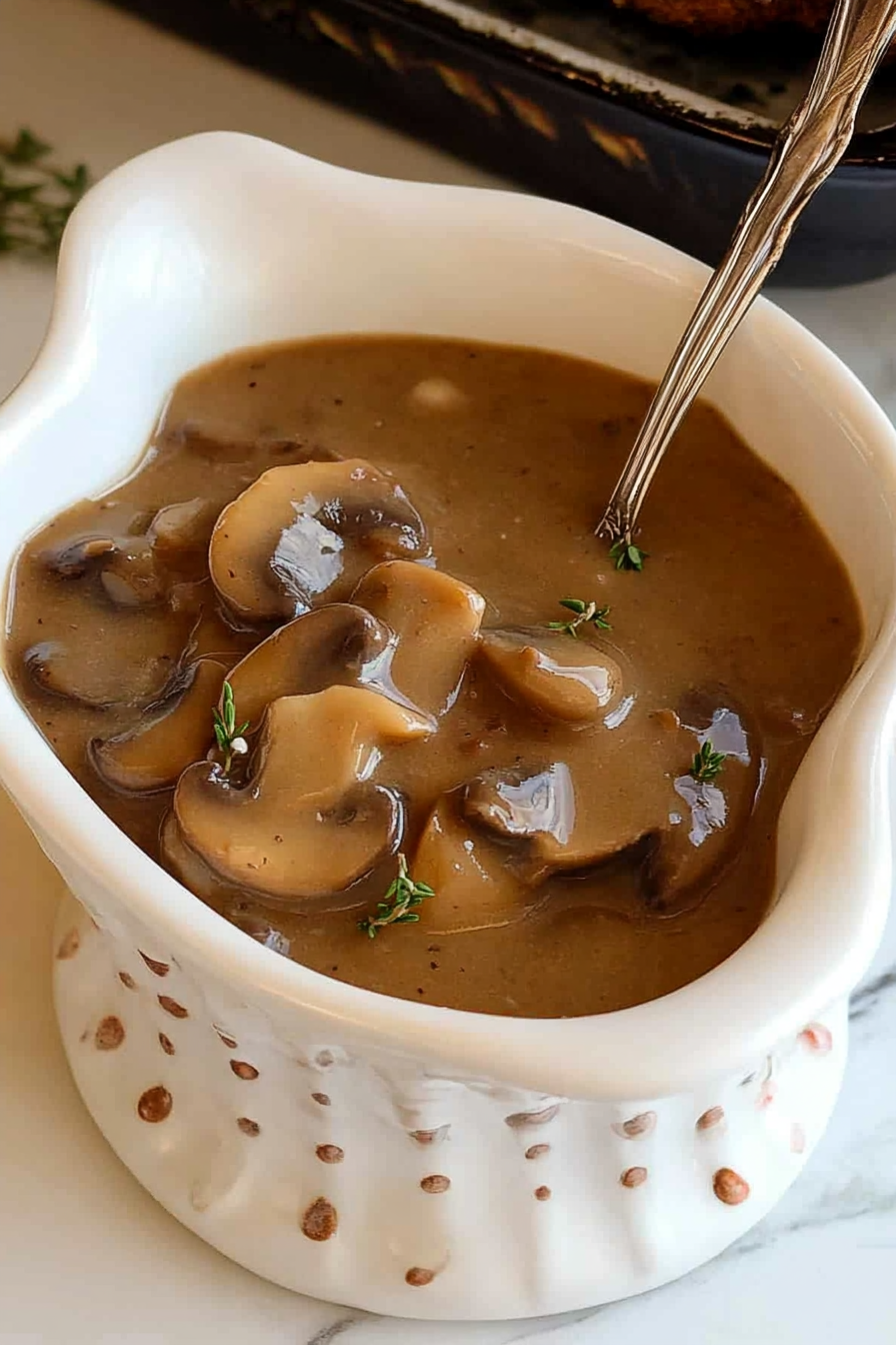 Homemade Mushroom Gravy Recipe