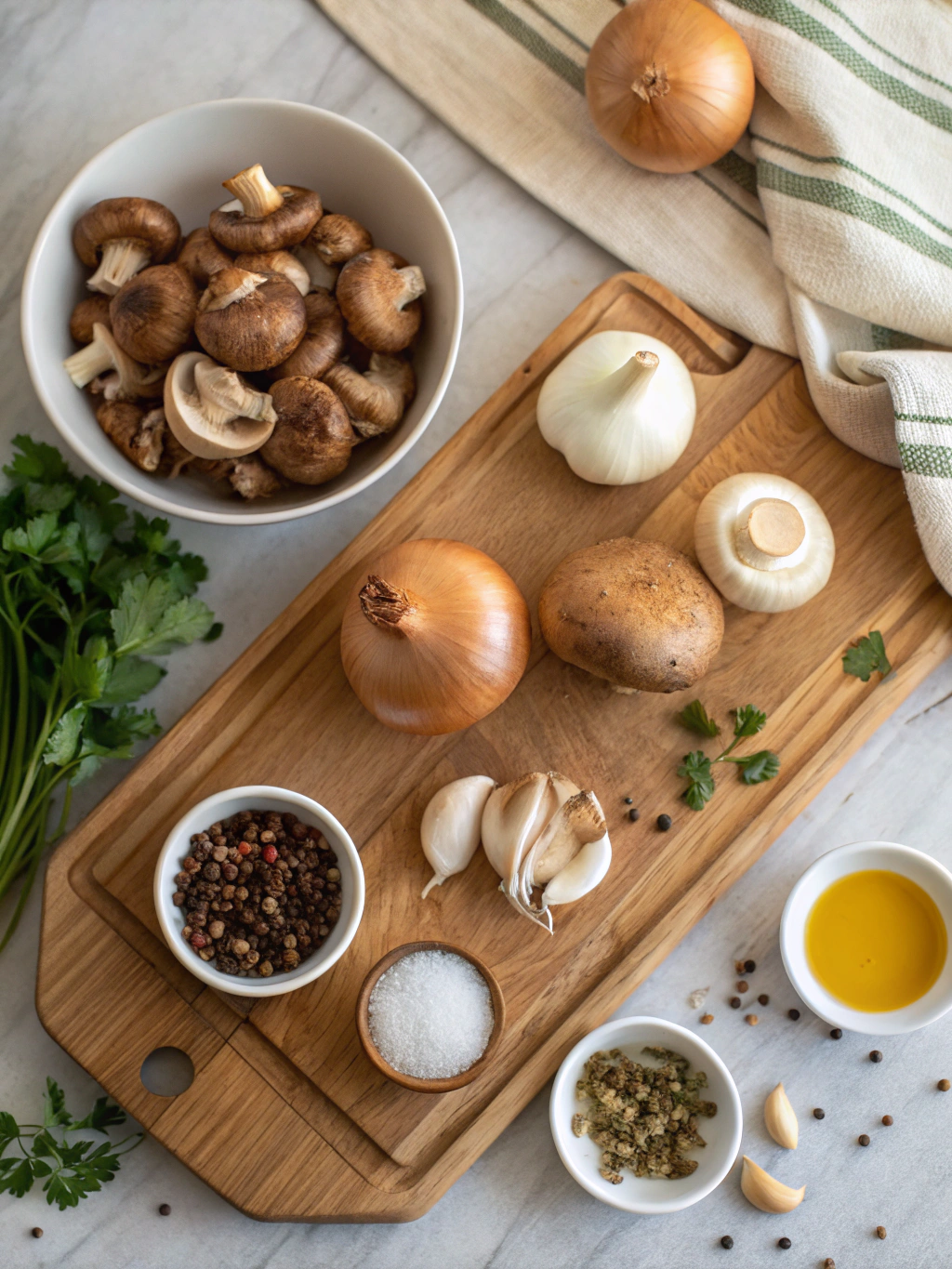 Homemade Mushroom Gravy Recipe ingredients