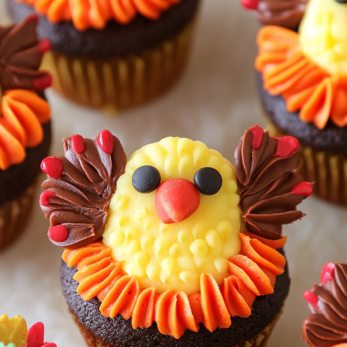 How to Make Adorable Turkey Cupcakes for Thanksgiving