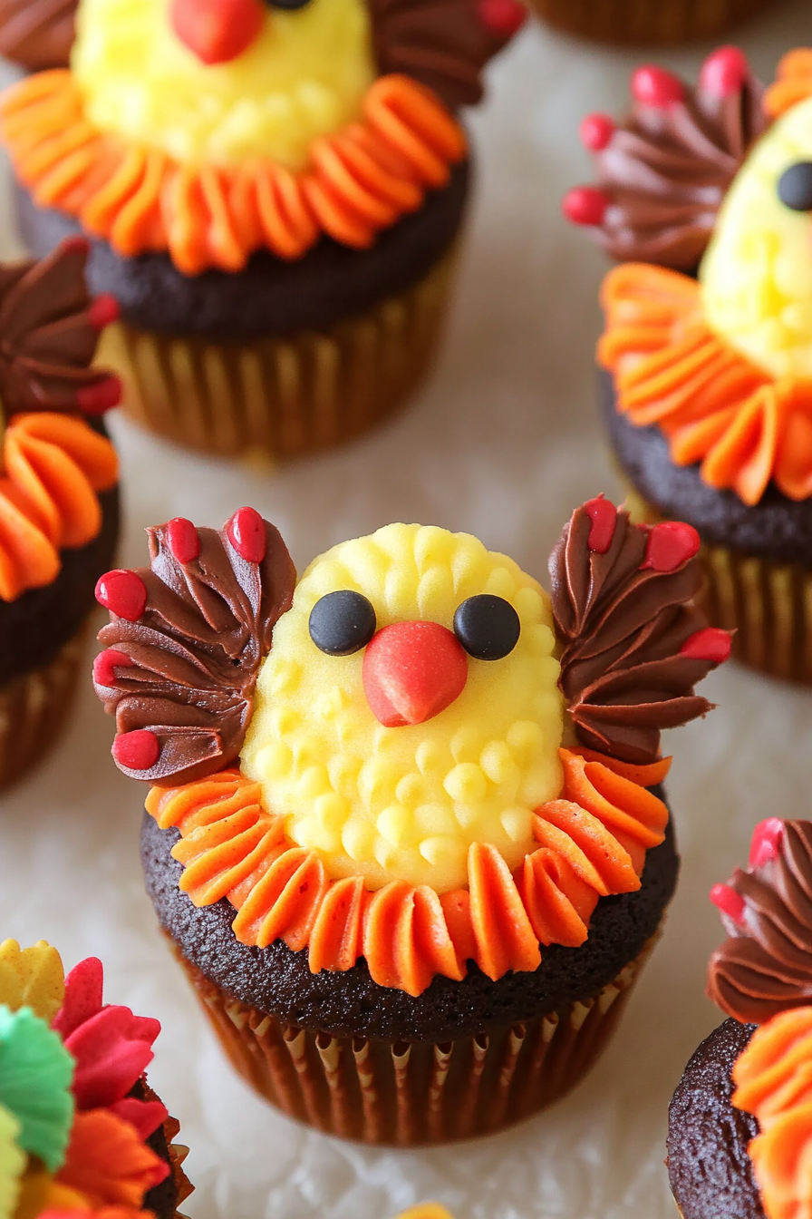 How to Make Adorable Turkey Cupcakes for Thanksgiving
