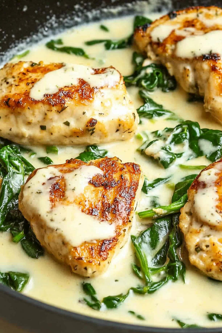 How to Make Chicken Florentine at Home Final Dish Presentation