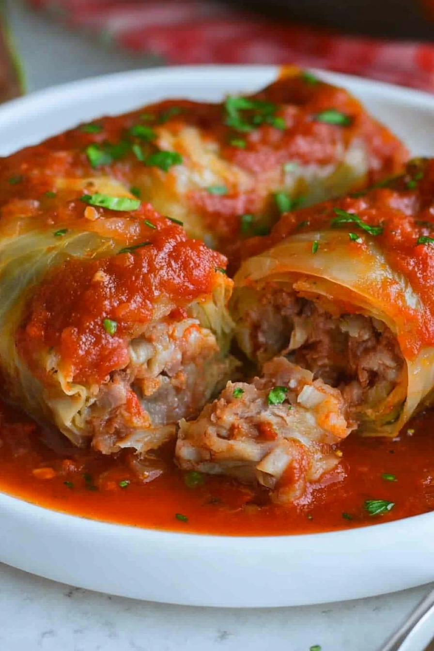 How to Make Delicious Cabbage Rolls at Home Final Dish Presentation