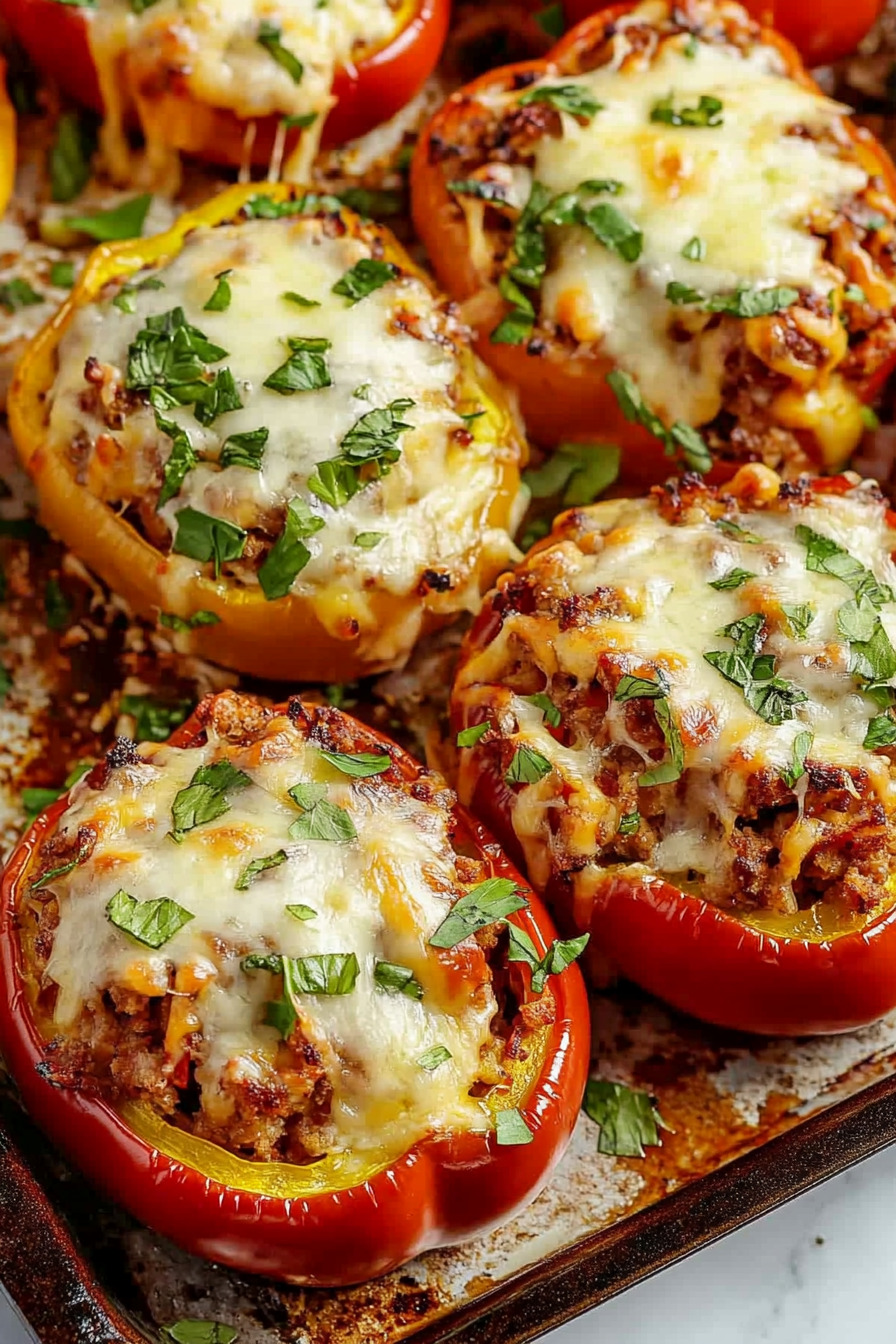 How to Make Delicious Stuffed Bell Peppers at Home Final Dish Presentation