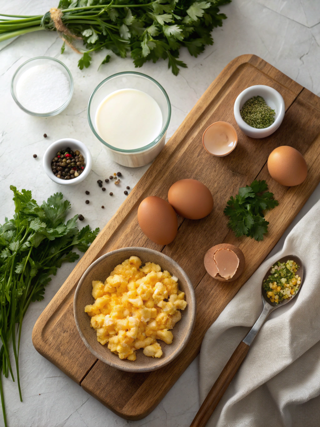 How to Make Scrambled Eggs in the Microwave ingredients