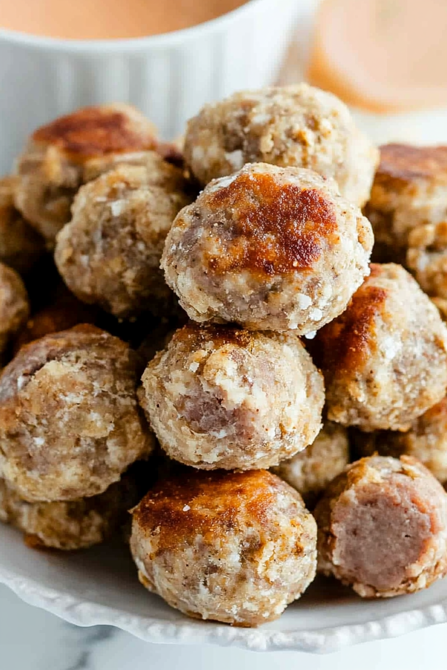 How to Make Scrumptious Sausage Balls: A Step-by-Step Recipe Guide Final Dish Presentation