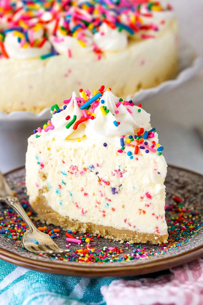 How to Make a No-Bake Funfetti Cheesecake