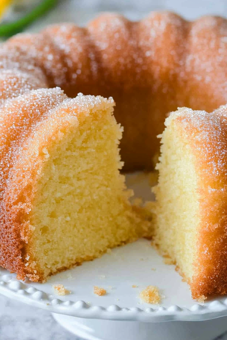 Kentucky Butter Cake Recipe Final Dish Presentation
