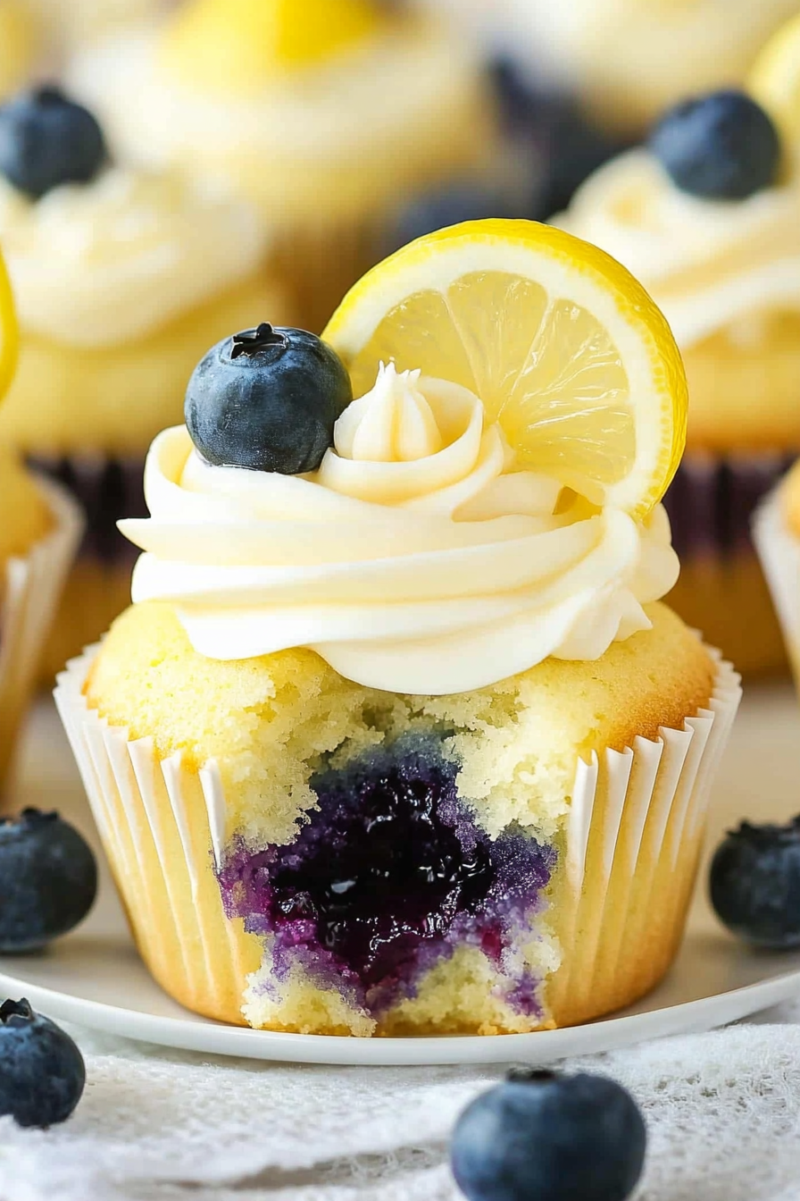 Lemon Blueberry Cupcakes Recipe: A Refreshing Dessert Delight