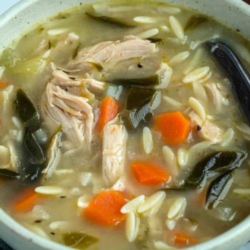 Lemon Chicken Orzo Soup Recipe