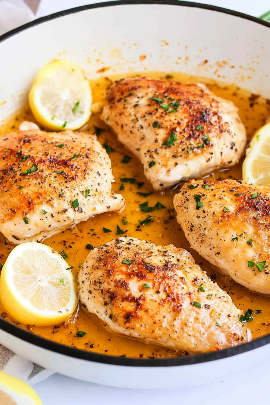 Lemon Pepper Chicken Recipe Final Dish Presentation