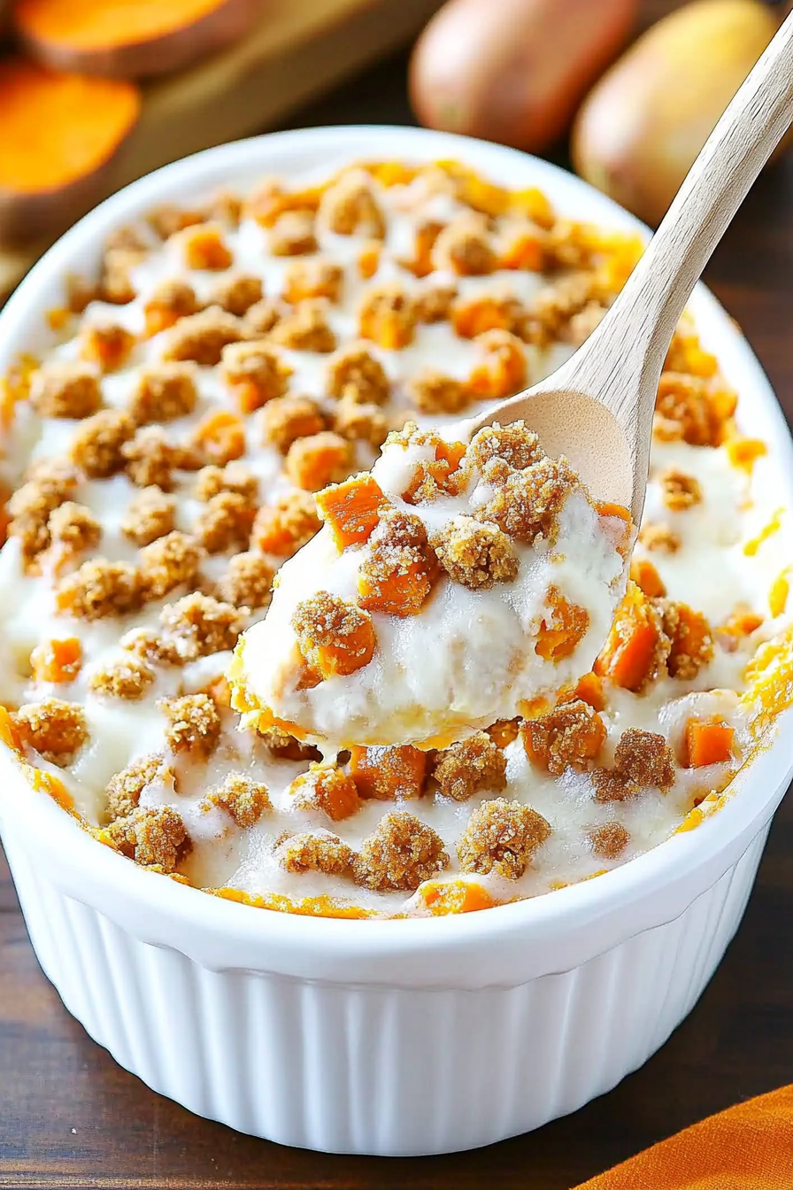 Loaded Sweet Potato Casserole Recipe Full of Scrumptious Toppings