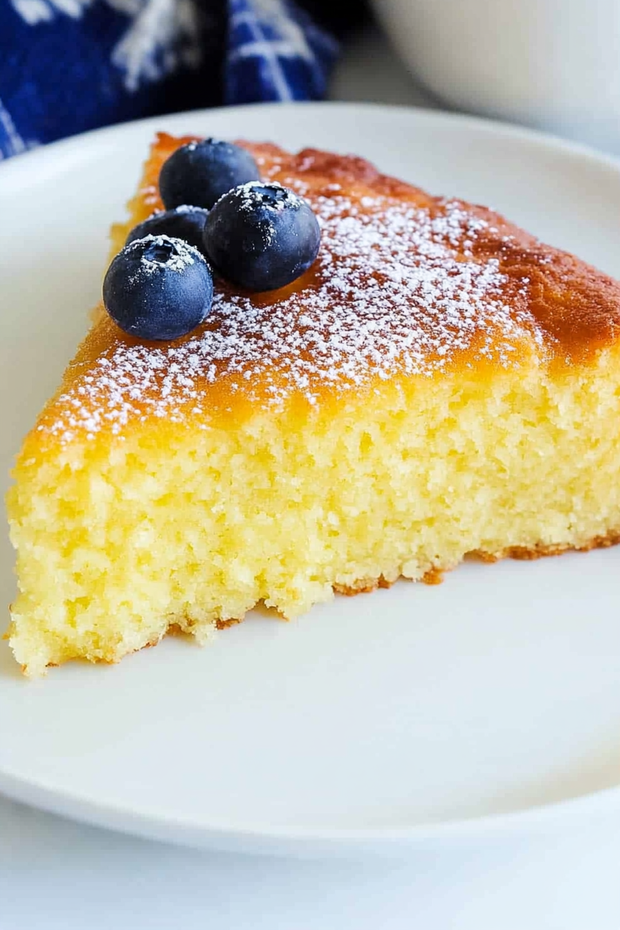 Olive Oil Cake Recipe Final Dish Presentation