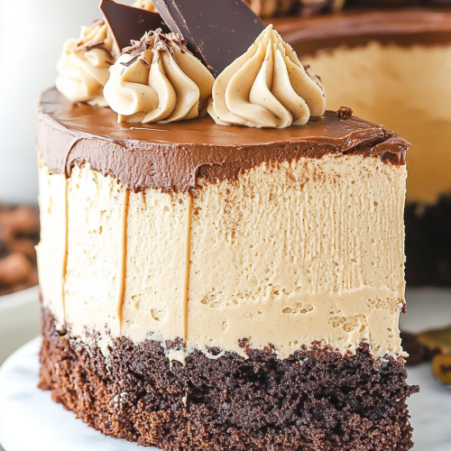 Peanut Butter Chocolate Mousse Cake Recipe