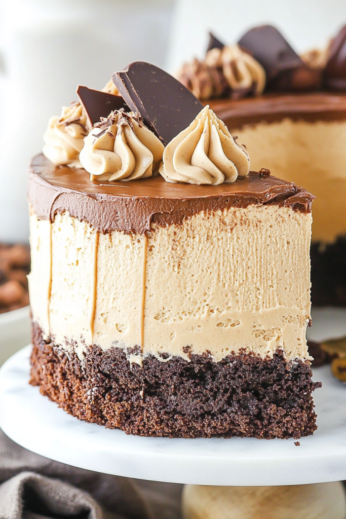 Peanut Butter Chocolate Mousse Cake Recipe