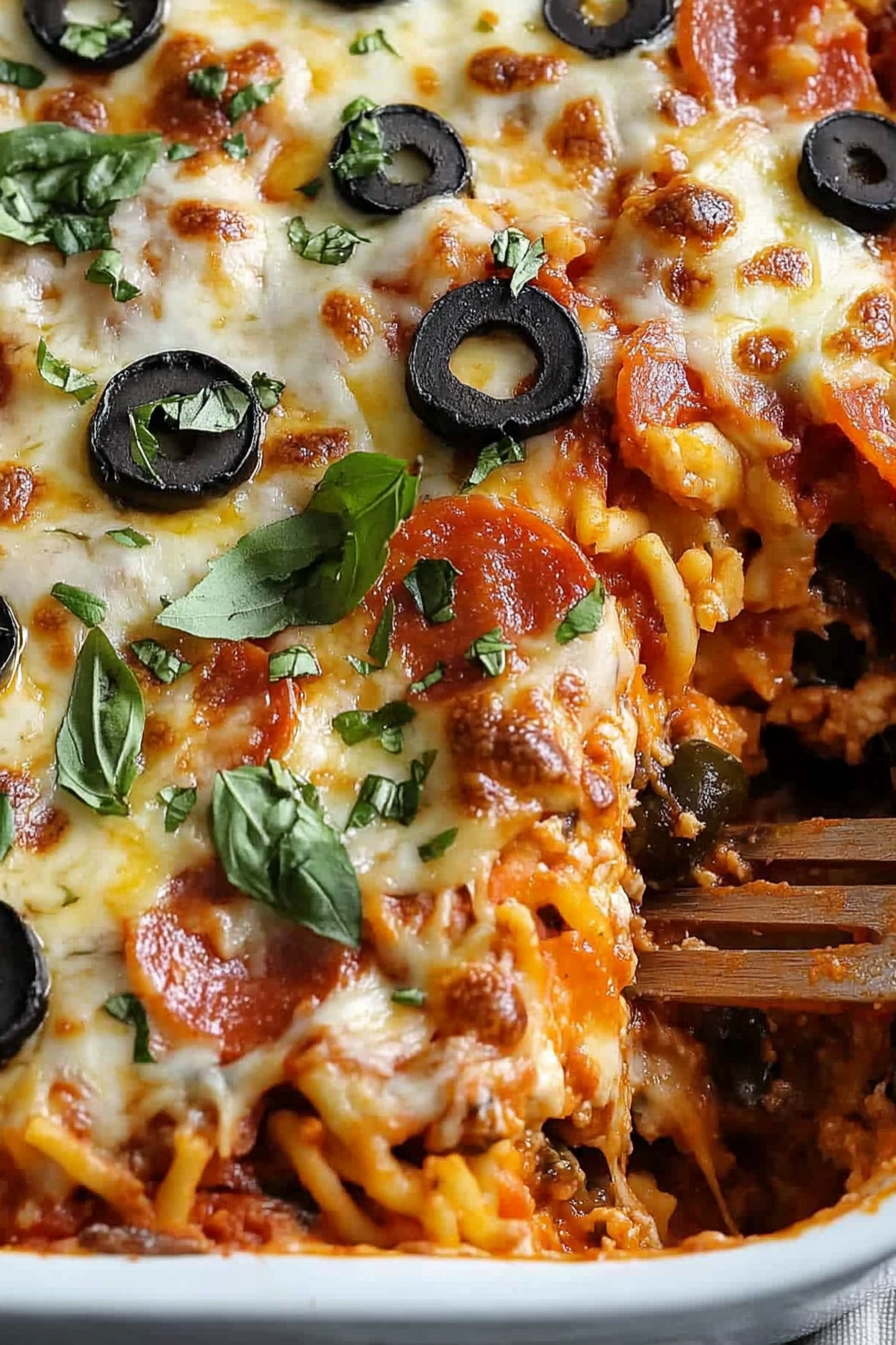 Pizza Casserole Recipe: A Hearty and Delicious Family Dinner Idea Final Dish Presentation