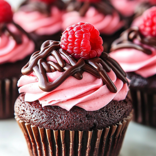 Raspberry Chocolate Cupcakes Recipe