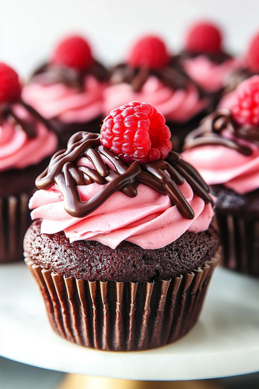 Raspberry Chocolate Cupcakes Recipe