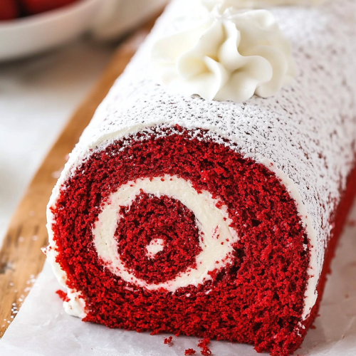 Red Velvet Cake Roll Recipe