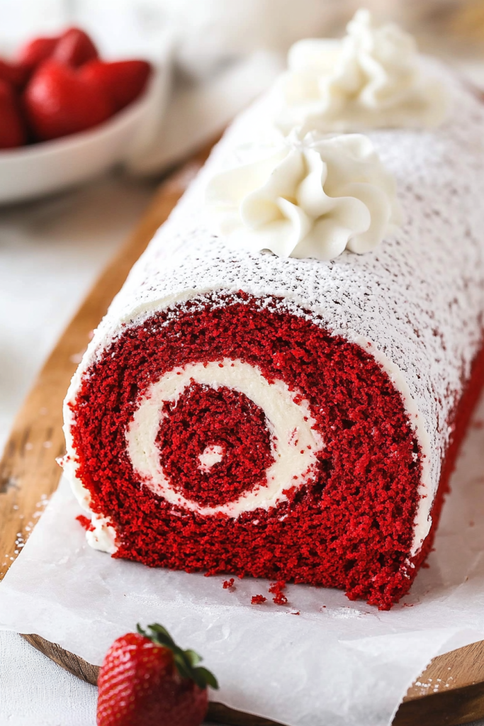 Red Velvet Cake Roll Recipe