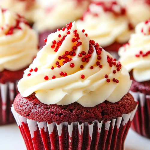 Red Velvet Cupcakes with Cream Cheese Frosting Recipe